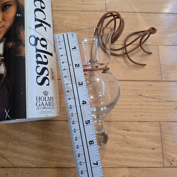 vintage 70's | HolmeGaard clear wine glass necklace - Picture 10 of 12